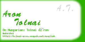 aron tolnai business card